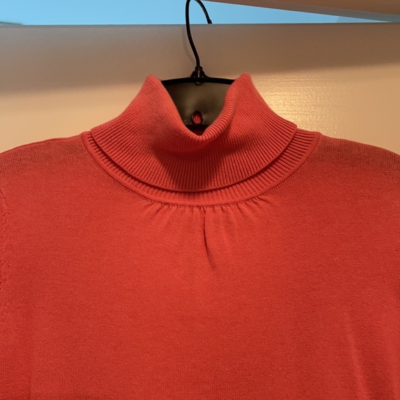 🌺Talbots Coral Turtle Neck Sweater - Picture 2 of 3
